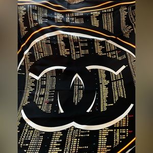 New XL Chanel Silk Scarf